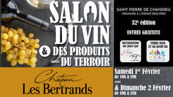 Salon du vin et des produits du terroir de Saint Pierre de chandieu les 01er et 02 fevrier 2025